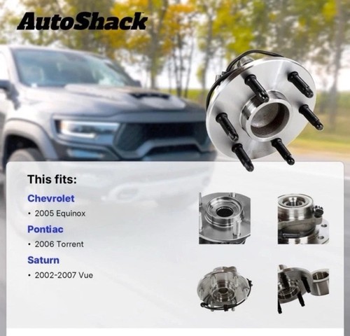 Front Wheel Hub Bearings Pair 2 for Saturn Vue Chevy Equinox Pontiac Torrent V6 - Bild 1 von 5