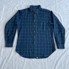 Vintage Pendleton Sir Pendleton Wool Plaid Shirt Mens Blue Green USA Made Large