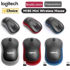 Logitech M185 Mini Wireless Mouse 1000DPI Silent Optical Mouse 2.4GHz with USB M