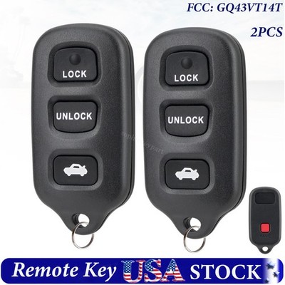 2 Keyless Entry Remote Key Fob for 2003 2004 2005 2006 2007 2008 Toyota Matrix