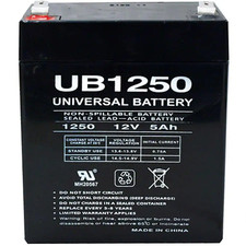 12-Volt 5 Ah F2 Terminal Sealed Lead Acid SLA AGM Rechargeable Battery