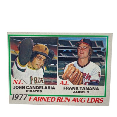 1978 Topps - League Leaders #207 John Candelaria, Frank Tanana Ex Or Better