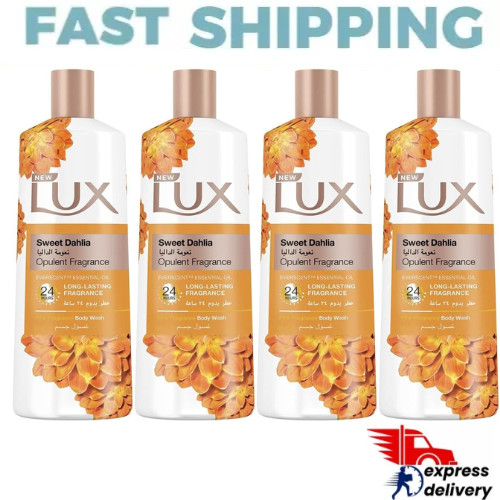 4X LUX Shower Gel Sweet Dahlia For 24 Hours Long Lasting Fragrance, 500ml