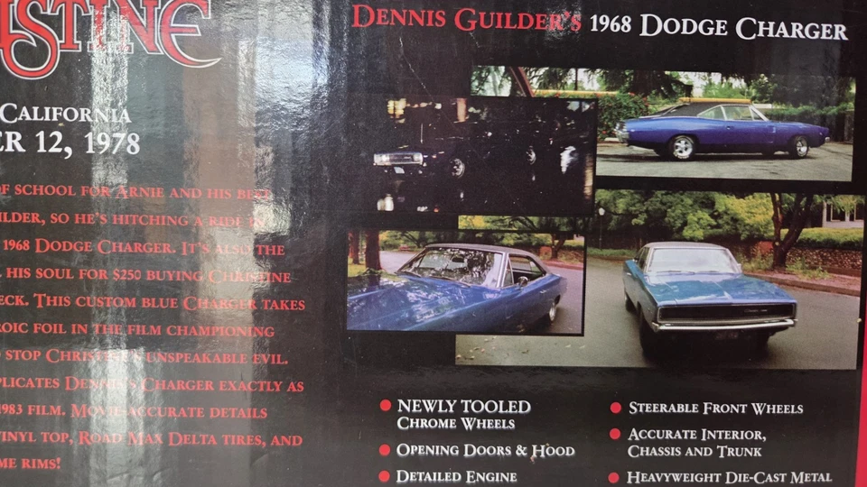 1/18 AUTO WORLD DENNIS GUILDER´S 1968 DODEGE CHARGER (CHRISTINE MOVIE) - Immagine 3 di 4