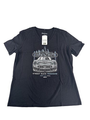 Chicago Street Race Shirt Womens Large NASCAR Racing Event 2024 Tee Racing T-Shi