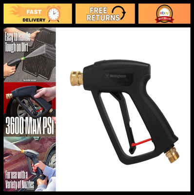 #ad #ad High Pressure Washer Gun 3600 PSI M22 Connector for Gas amp; Electric Washers $79.99