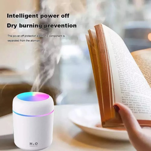 Mini Humidifer Diffuser Aroma for Home Office Colour LED White 300ml - Picture 9 of 9
