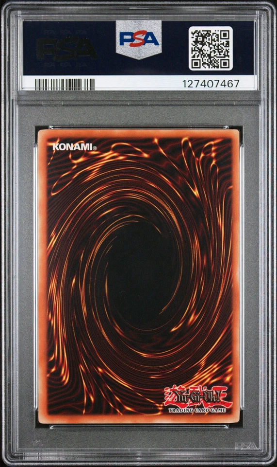 YUGIOH 1st Ed RELINQUISHED SDP-001 Ultra Rare PSA 9 Misprint Faded - Image 2 of 2