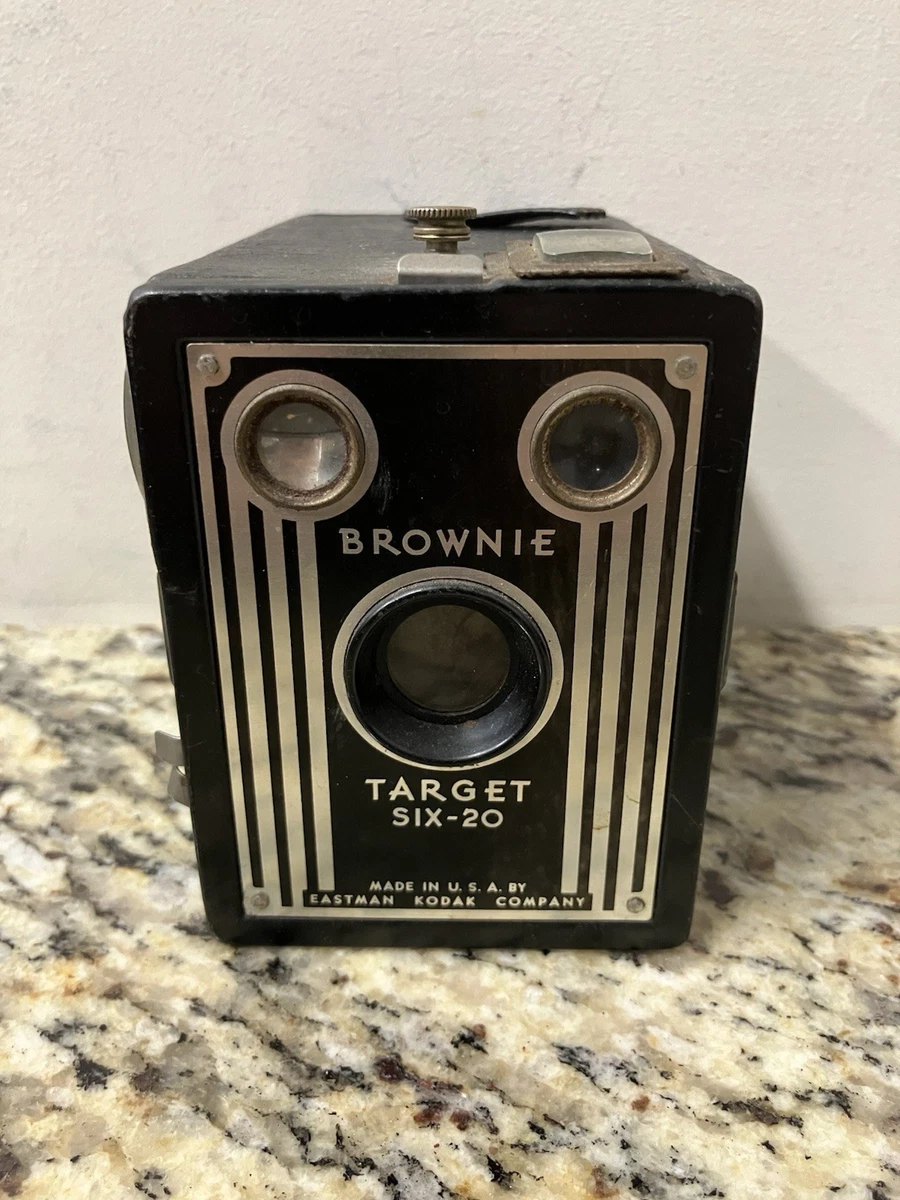 Appareil photo ancien Kodak pliant film 620 – Optique Roussel & obturateur Gitzo (rare) - Collection