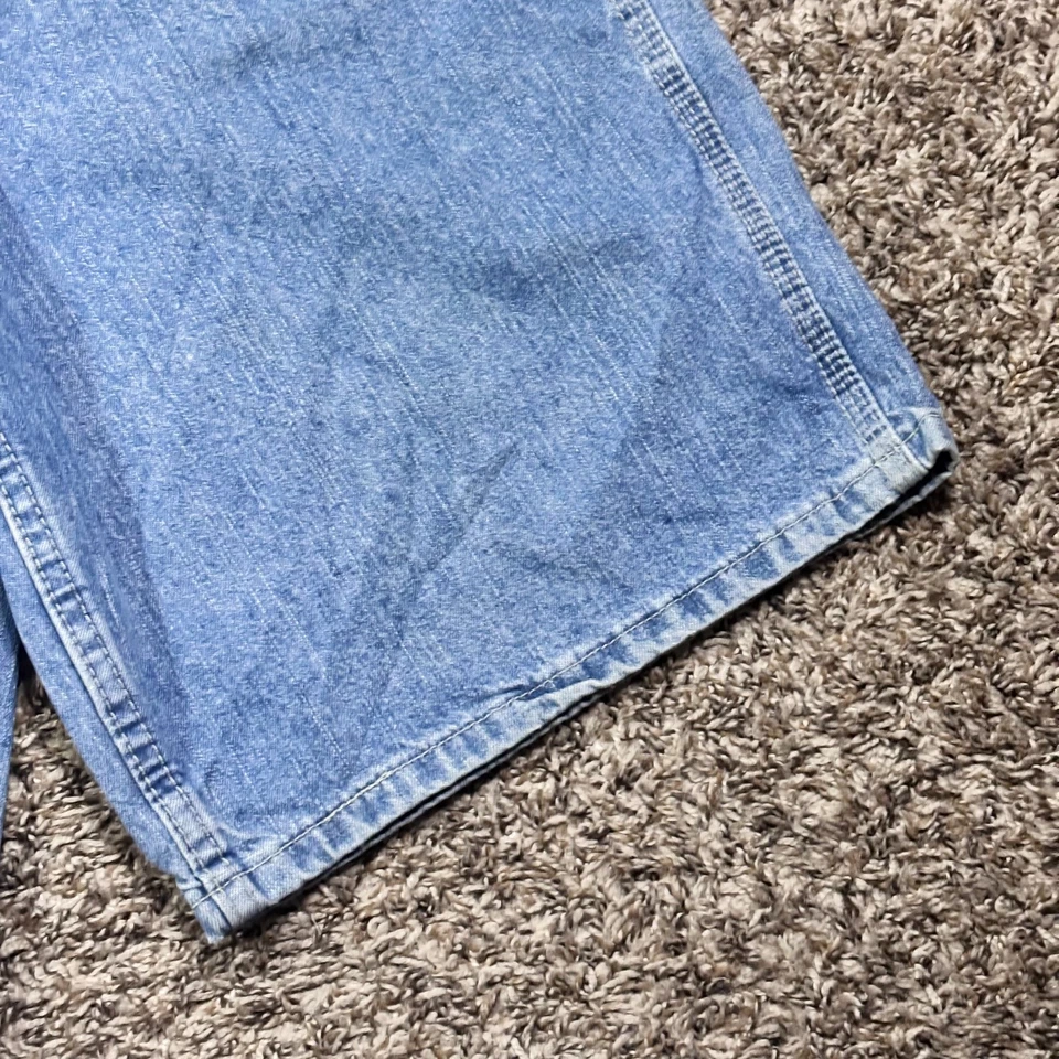 Pantalones Cortos Denim Lee Dungarees Carpenter Azul 34x11 Hecho en México Y2K Ropa de Trabajo Foto 4 de 4