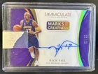 2017-18 Panini Immaculate Rick Fox Marks of Greatness Auto Autograph #/99