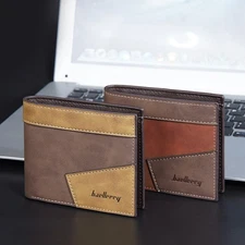 Fashion Men's RFID Blocking Leather Bifold Wallet ID/Credit Card Holder Purse