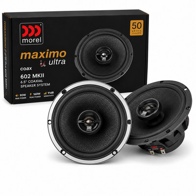Morel Maximo Ultra Coax 602 MKII 6.5'' Coaxial Car Speakers 90W RMS Genuine