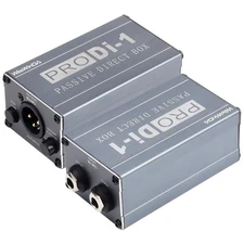 Passive Stereo Direct Box Single Channel Pro XLR Input 1/4” Output Low Distor...