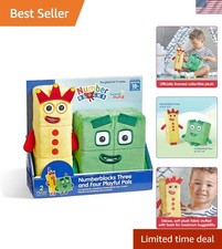 Numberblocks Three  Four Playful Pals Plush - Soft Learning Toys for Toddlers