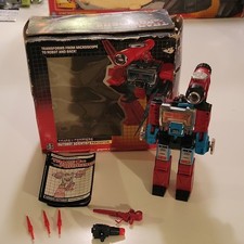 Hasbro Transformers Autobot Perceptor Action Figure 1985 w Box Gun Instructions