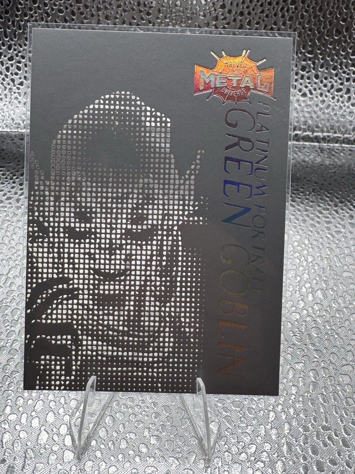 2022 Skybox Marvel Metal Universe Spider-Man Platinum Portraits Green Goblin #3