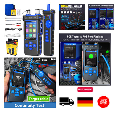 NF-8508 Netzwerkkabeltester mit OPM, RJ45 RJ11 Port Tester für Cat5 Cat6 Kabel