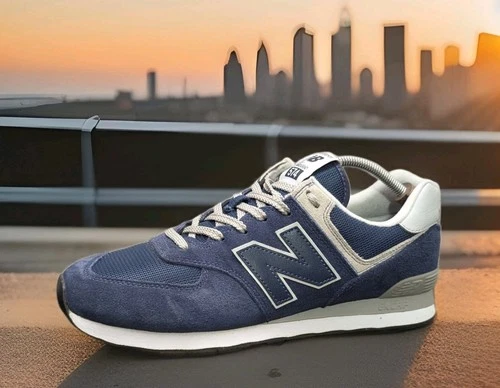 Mens New Balance 574 Athletic Shoes Sz 11.5 Used ML574EVN Navy Blue Suede