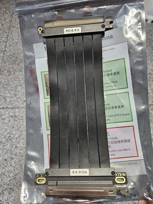 GPU  PCI-E 3.0 180° Riser Card Extension Cable Flexible X16