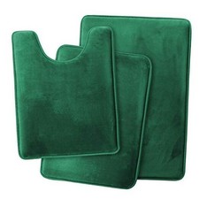 Bathroom Rugs, Ultra Soft Non Slip 17 x 24 / 20 x 32 / 20 x 24 Hunter Green