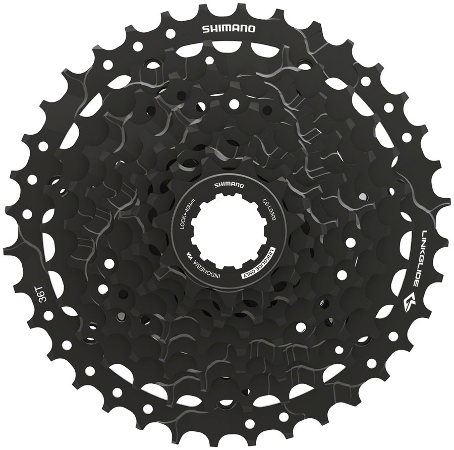 Долговечная 9-ступенчатая кассета Shimano LINKGLIDE CS-LG300 11-36T для электровелосипедов - 6890₽