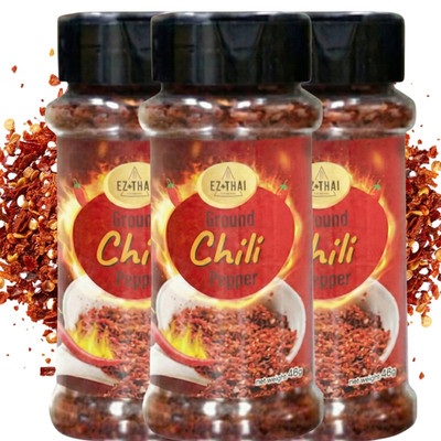 Value Pack (1.76 oz x 3)  Premium Chili Flakes Authentic Thai Seasoning