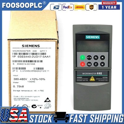 New Siemens 6SE6440-2UD17-5AA1 MICROMASTER440 without filter 6SE6 440-2UD17-5AA1
