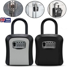 Outdoor High Security Wall Hanging Key Safe Box Code Lock Storage 4 Digit UK