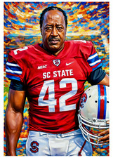 JOE THOMAS SR * South Carolina * FOOTBALL * Illustrated Art Card * ATC ACEO