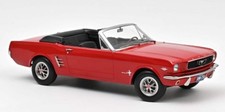 Ford Mustang Convertible 1966 Red 1:18 Diecast Model Car by Norev 182810