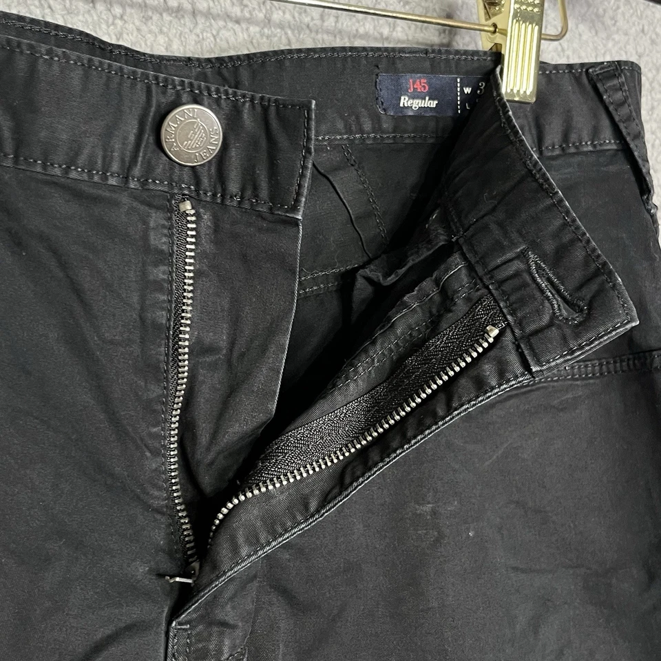 Jeans Armani J45 Denim elástico calce regular W33 L32 negro j745qb para hombre AJ Foto 2 de 4