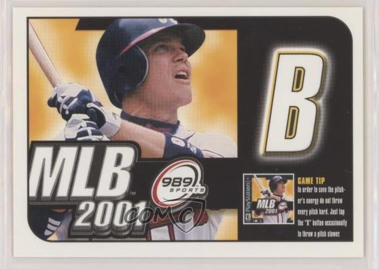 2000 Upper Deck MVP MLB 2001 Sweepstakes/Game Tips Chipper Jones #M HOF xz4