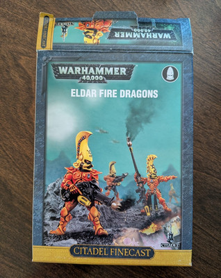Warhammer 40K Aeldari Eldar Fire Dragons Squad Complete on Sprue Open Box