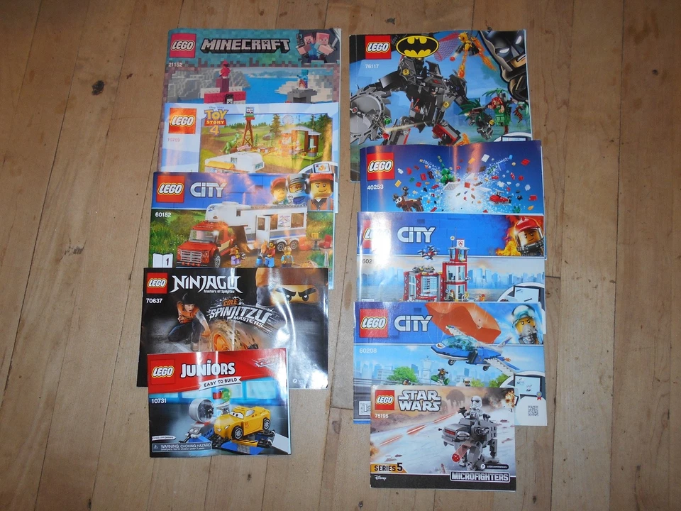 LEGO Mixed Lot of 10 Instruction Manuel ONLY - Image 2 of 4