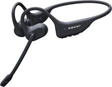 Open Ear Headphones with Mic, Dual Connection Bluetooth Headset with Microphone