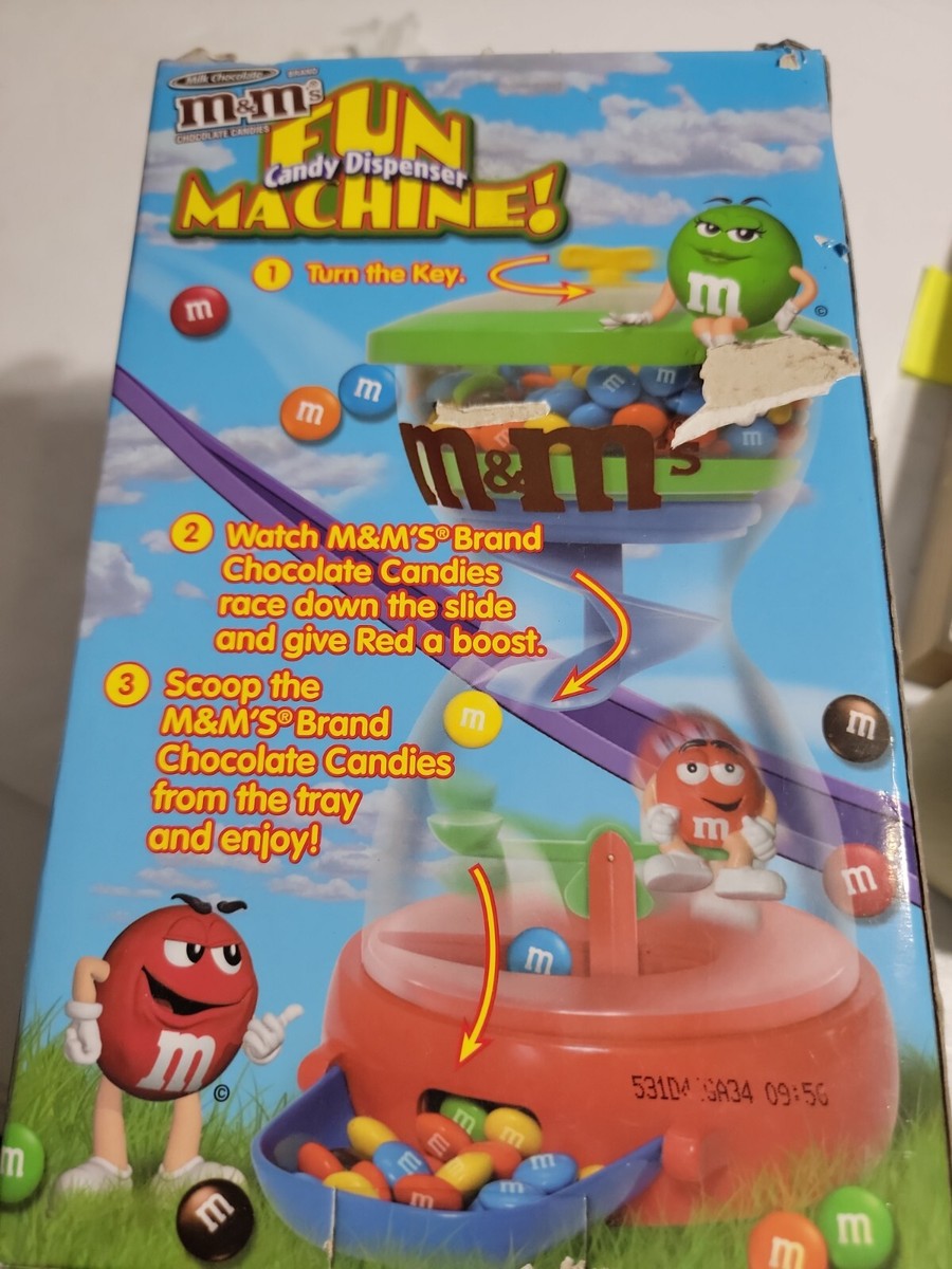 M&M's Fun Machine Dispenser Candy Kids Red Yellow Green Blue