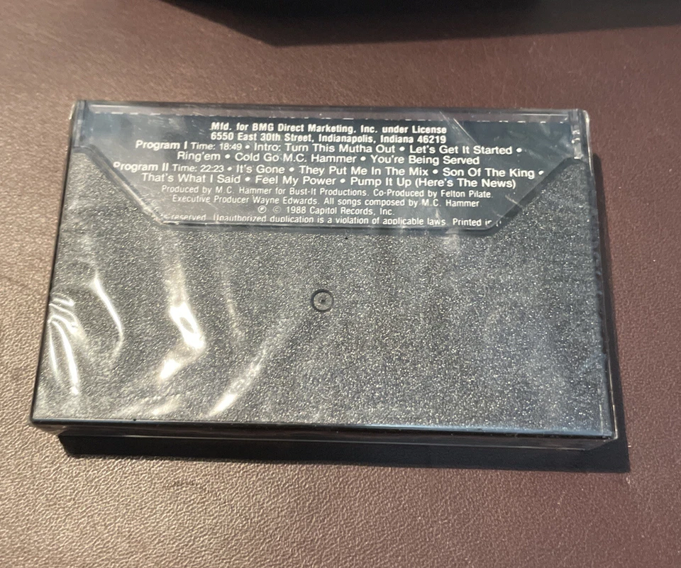 M.C. Hammer Lets Get It Started 1988 - Cassette Tape New Rare - Image 2 of 3