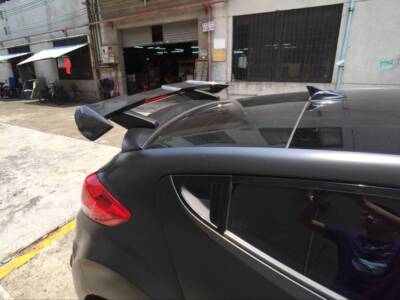 For Veloster MR V3 Carbon Fiber Rear Spoiler Roof Wing (Turbo Only)