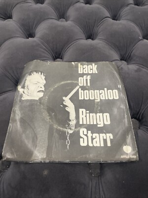 Back Off Boogaloo Blind Man Ringo Starr 45 Rare Green Apple