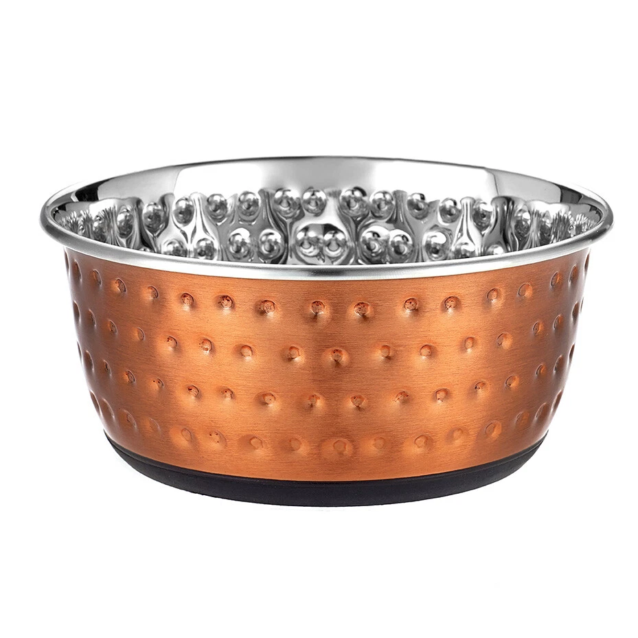 Stainless Steel Dog Water Bowl Pet Feeding Non Slip Large Medium