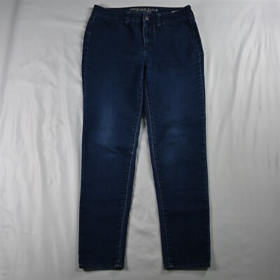 American Eagle 10 Hi Rise Jegging Dark Wash Stretch Denim Womens Jeans