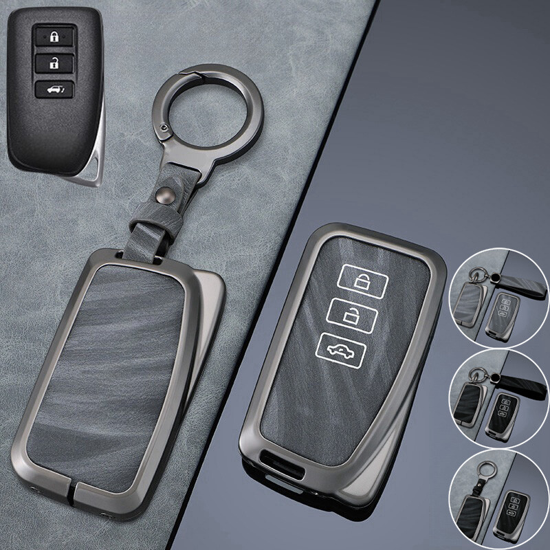 Zinc Alloy Leather Car Key Cover for Lexus NX ES GS RX IS RC LX 200 250 350 Models  