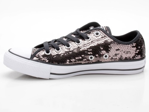 Converse Chuck Taylor All Star CTAS Ox Women's Sneakers 557988C Black White - Picture 2 of 6
