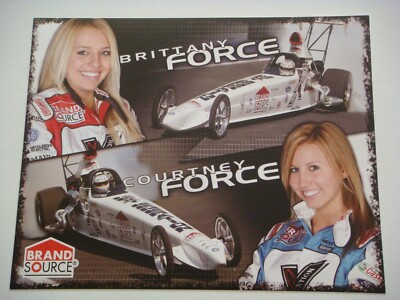 Brittany & Courtney Force - 2005 BRAND SOURCE  Super Comp Dragster  NHRA Handout