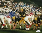 PACKERS Bart Starr Fuzzy Thurston Ken Bowman signed 8x10 photo JSA COA AUTO SB I