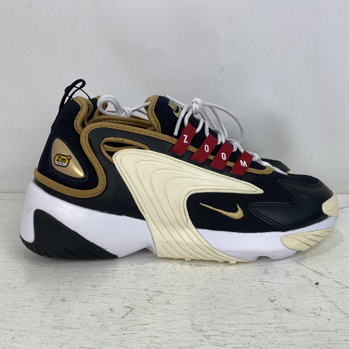 Nike Zoom 2K Women's Casual Shoes Black/Metallic Gold AO0354-005  100%AUTHENTIC | eBay