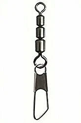 Dreifachwirbel Angelwirbel Sbirulino Spezial Wirbel Dreifach mit Karabiner ‍Behr