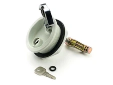 Whitecap T-Handle Latch - Chrome Plated Zamac/White Nylon Locking Freshwater Use