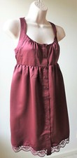 Ladies Missy Boho Peasant Hippie Mini Dress Chemise Gown Summer Party Size XS 